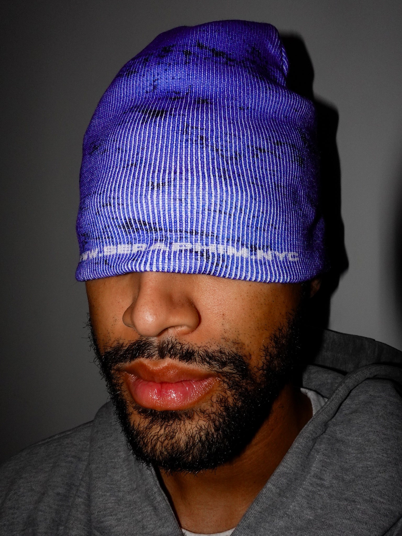 CRACKED SCREEN PRINT BEANIE